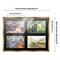 Metallic Gold Bronze Finish Collage Frame - Black Mat, 20 Frame Sizes to Choose From, UV Acrylic, Wall Hanging Hardware, Vertical or Horizontal Display